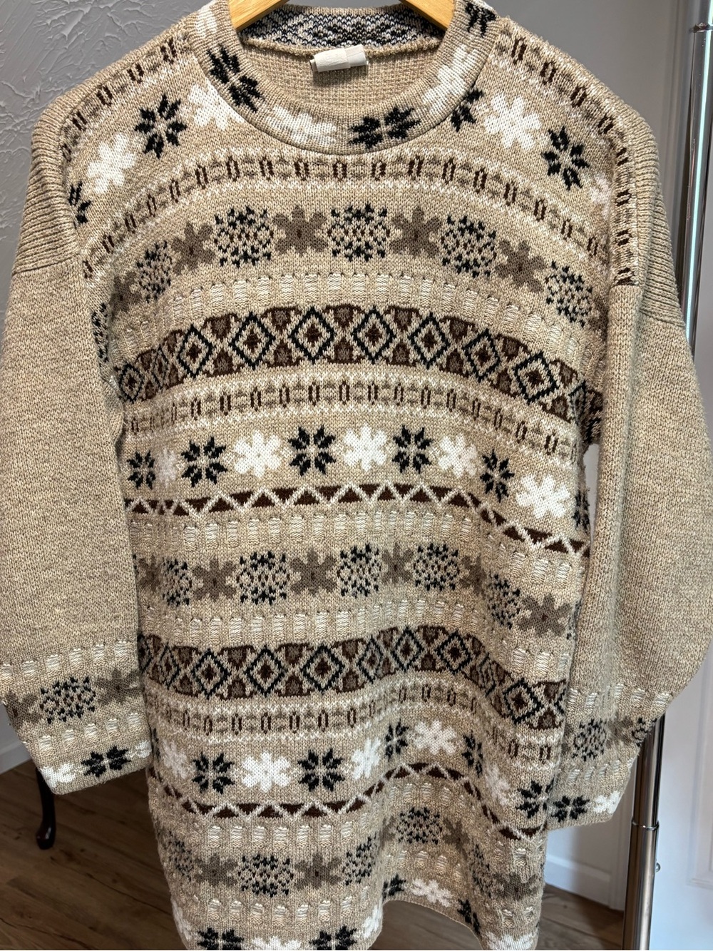 Vintage Adele Knit fair isle cabincore sweater, Just for Petites size PS